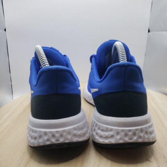 Nike Revolution 5 Youth Size 7 or Womens 8.5 BQ5671-401 Blue White Sneaker - Picture 5 of 7